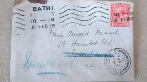 Long-lost letter arrives at London address, 100 years after it was posted