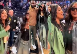 “This is the queen” – Hollywood actress, Gabrielle Union praises Tems at NBA All-Star Game in Utah [Video]