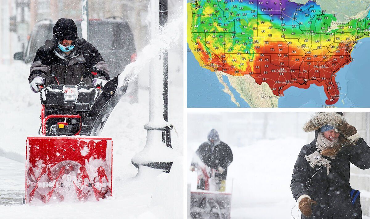 Mapped: Huge winter storm to bring coast-to-coast misery to Americans