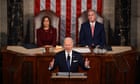 Biden delivers strong State of the Union speech to boost chances of 2024 re-run – live