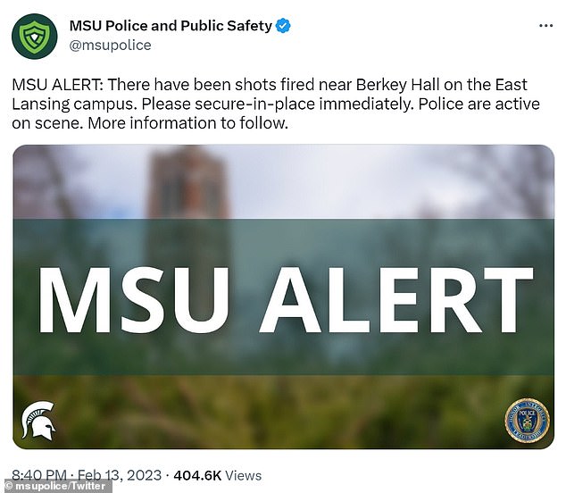 One confirmed dead and multiple people injured after shooting at Michigan State University : NEWSFINALE