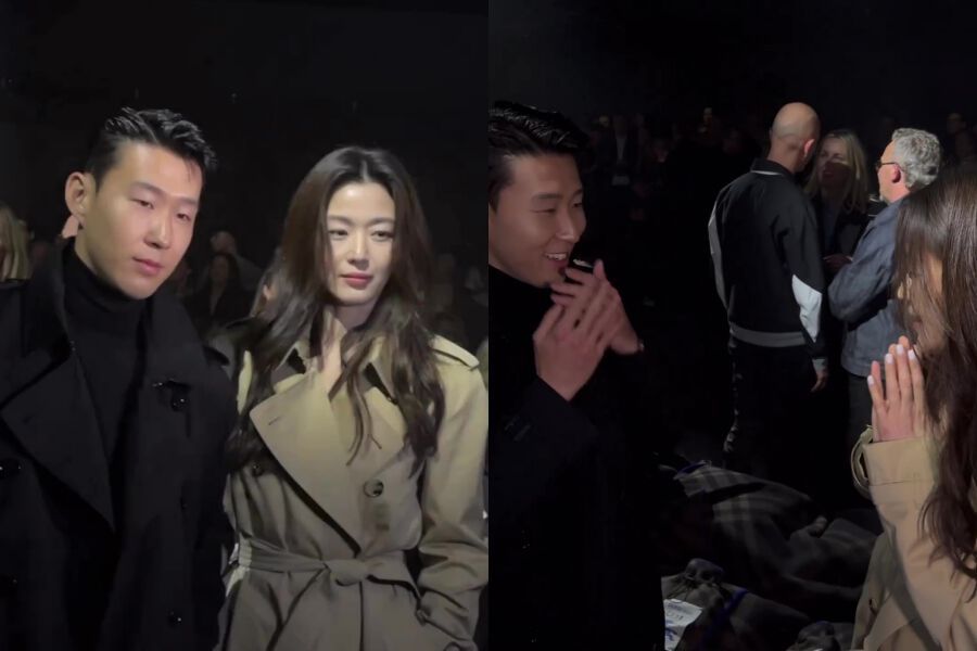 Watch: Jun Ji Hyun And Son Heung Min Pose Together At Burberry Show In London