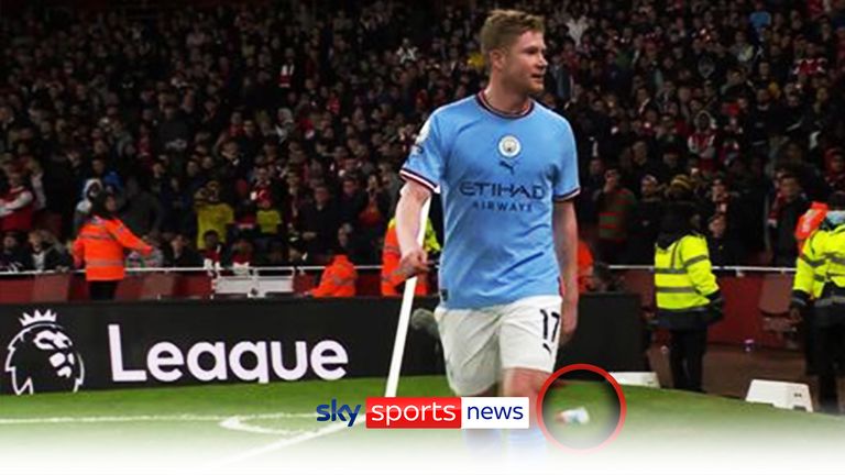 Bottles thrown at Kevin De Bruyne | ‘It’s absolutely disgusting’ | Video | Watch TV Show | Sky Sports