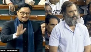 Rijiju shuts down Rahul’s ‘wild allegation’ spree in Parliament; ‘We expect seriousness’ | India News