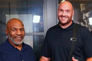 Boxing legend Mike Tyson reveals to Tyson Fury’s dad John he’s ‘honoured’ that he named his son  after him