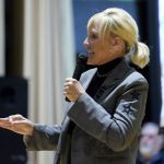 Erin Brockovich warns Ohio town of dangers after train crash