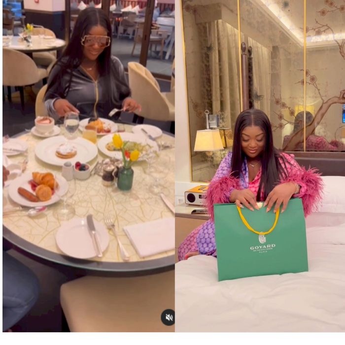 Jackie Appiah Shows Class As She Flaunts Ghc 30k Goyard Bag, Flies To London For Breakfast