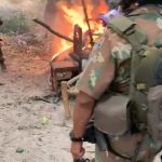 A horrific video of soldiers burning bodies in Mozambique