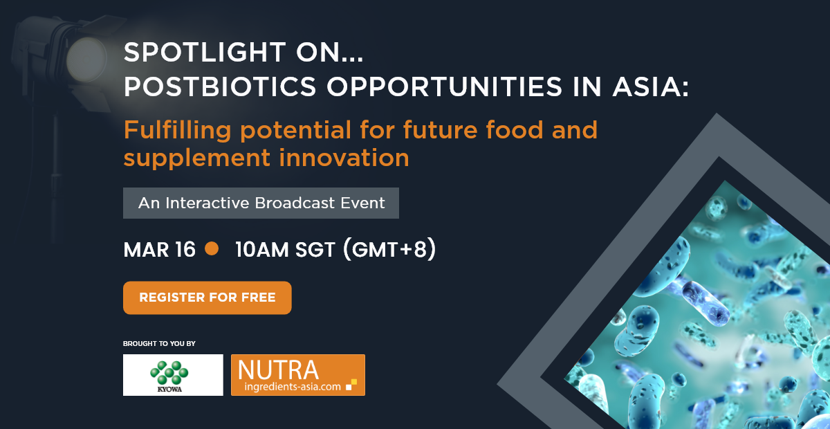 Postbiotics priorities: Join our FREE broadcast to explore supplements and functional foods opportunities in APAC