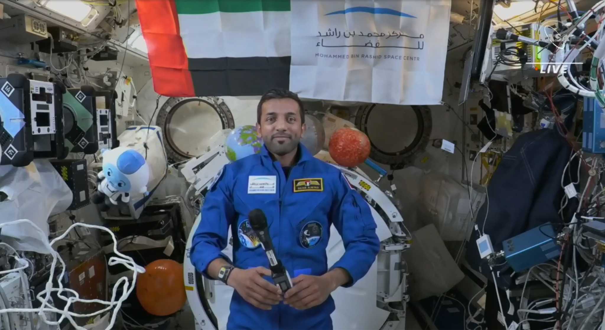 Latest astronaut from UAE getting used to space