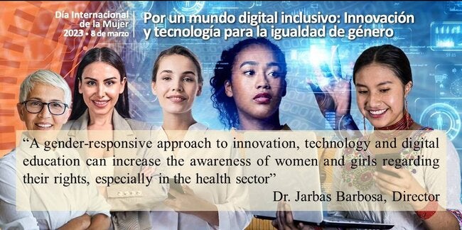 PAHO calls for the participation of women in digital transformation to improve health and equality 