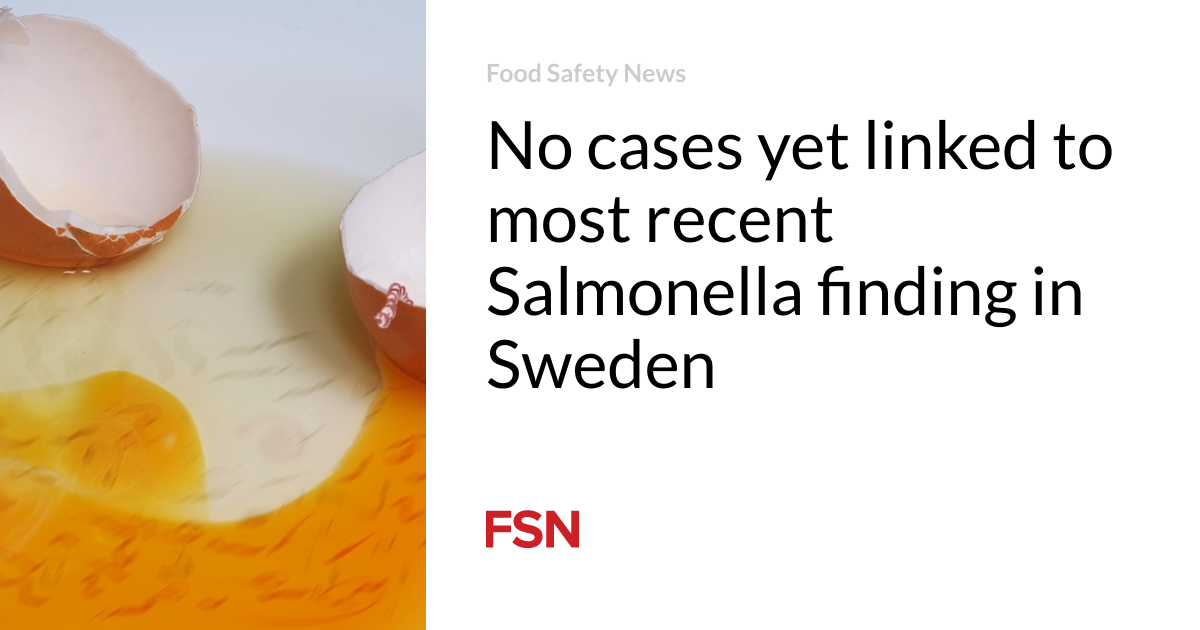 No cases yet linked to most recent Salmonella finding in Sweden