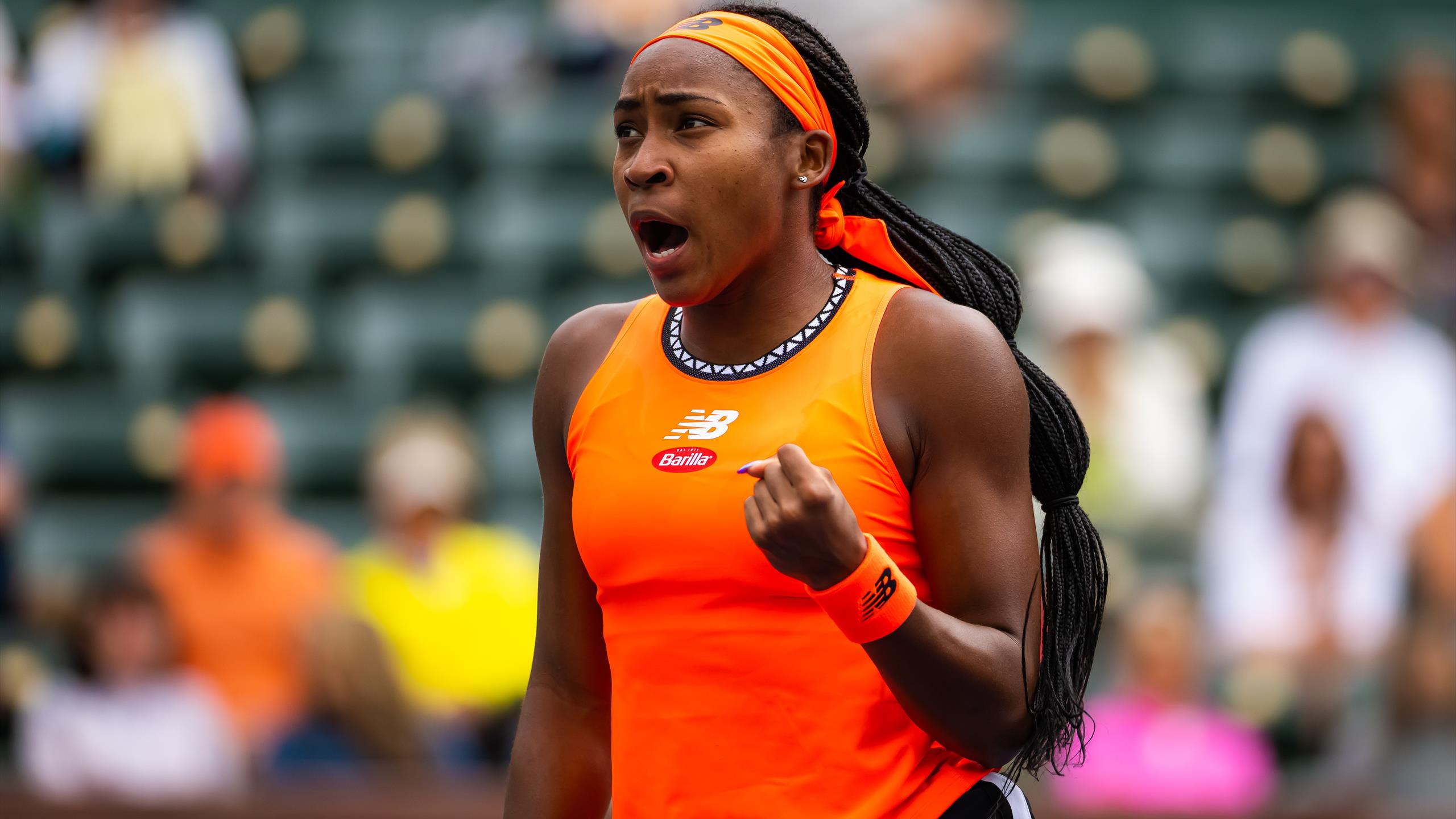 Gauff holds nerve to defeat Peterson and reach quarter finals, Sakkari downs Pliskova