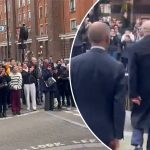 King Charles cheered as he leaves London visit