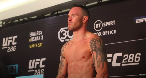 Watch: Colby Covington weighs in as UFC 286 backup fighter