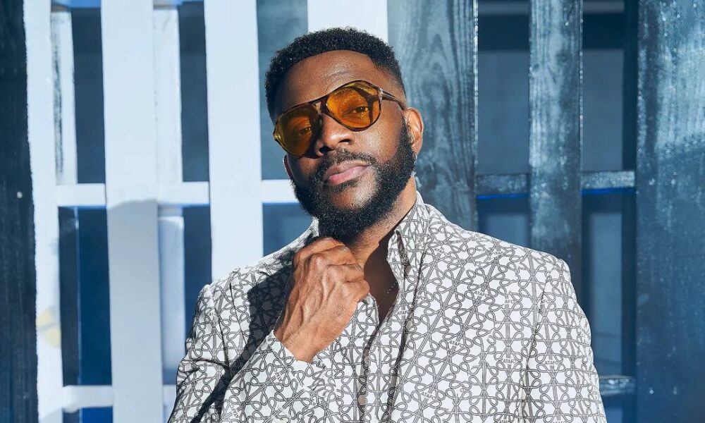 #BBTitans: Ebuka Obi-Uchendu Shines In Every Way In This ATAFO Logo Print Suit