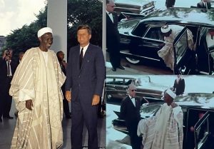 Moment PM Sir Tafawa Balewa Arrived At The White House To Meet US President John F. Kennedy (Video)