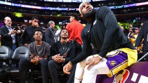 LeBron James reacts to Bronny’s score at McDonald’s All-American Slam Dunk Contest: ‘Should have been 10s’