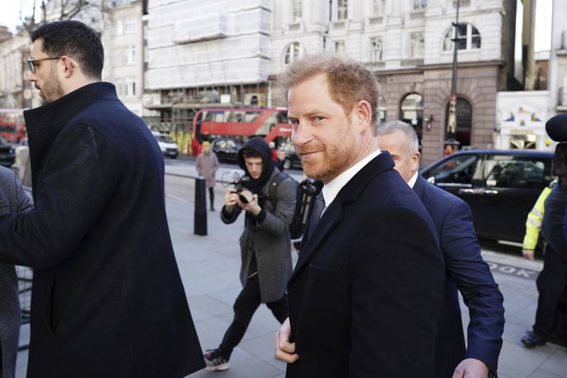 Prince Harry back in UK for court fight on privacy