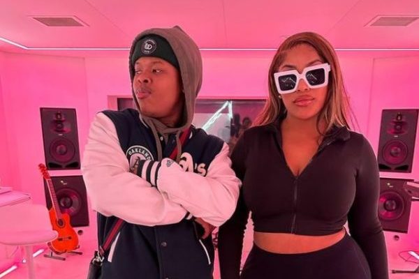 Nasty C in studio with Stefflon Don (Video)