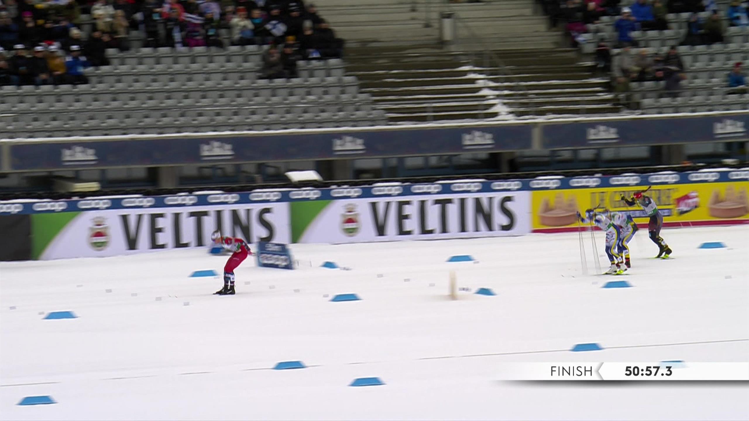 Kalvaa storms to thrilling victory in cross-country skiing 20km in Lahti