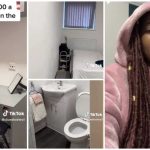 “This Can Never Be London”: Nigerian Lady Who Moved to UK Shows Little Room She Got for Less Than N283k