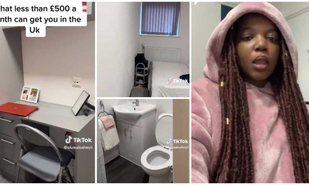 “This Can Never Be London”: Nigerian Lady Who Moved to UK Shows Little Room She Got for Less Than N283k