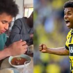 “Eating fufu makes me run faster” – Dortmund player, Karim Adeyemi says after scoring winning goal against Chelsea (video)