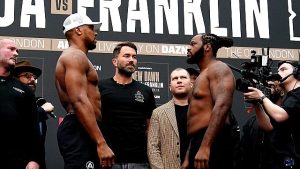 Boxing: Joshua at heaviest career fighting weight against Franklin