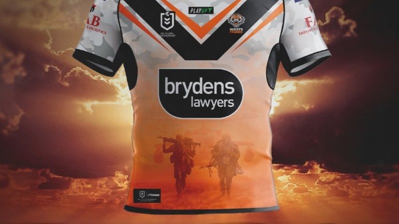 Wests Tigers embroiled in Anzac Day jersey controversy