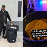 Isreal DMW cries out after spending N25k for Eba and Ogbono soup in UK