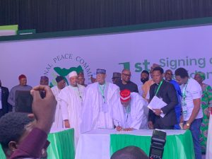 2023: Peter Obi, Kwankwaso, Tinubu, Atiku, Other Presidential Candidates Sign Peace Accord