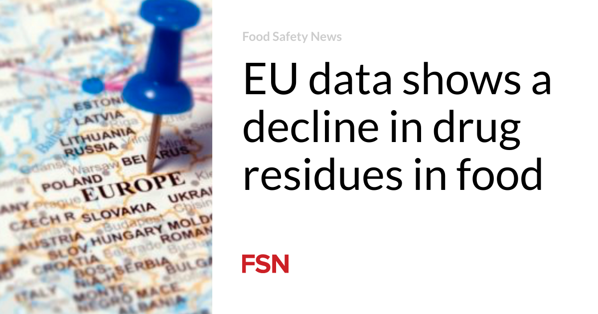 EU data shows a decline in drug residues in food