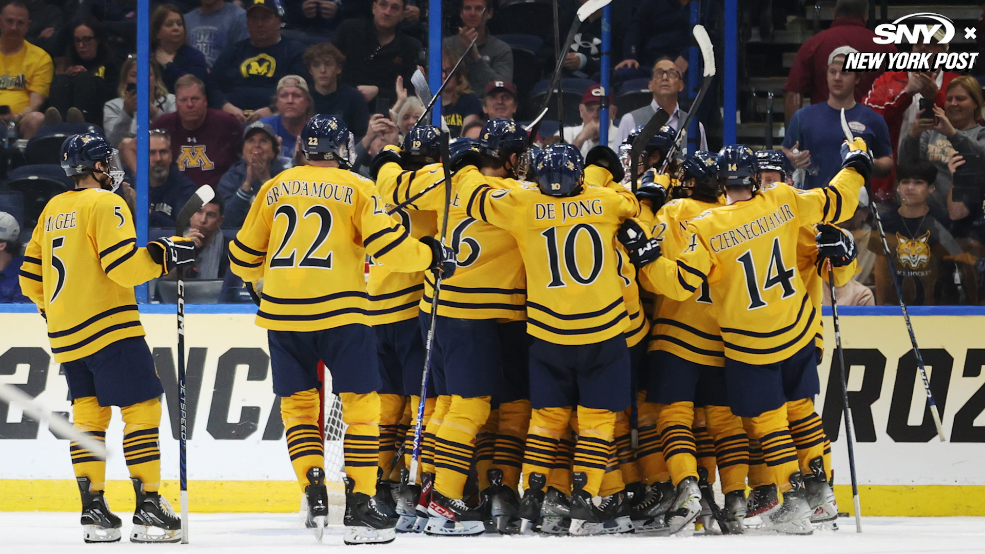 Quinnipiac defeats Michigan, advances to hockey national title game