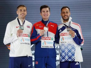 Neil Gourley clinches 1500m silver at European Indoor Championships