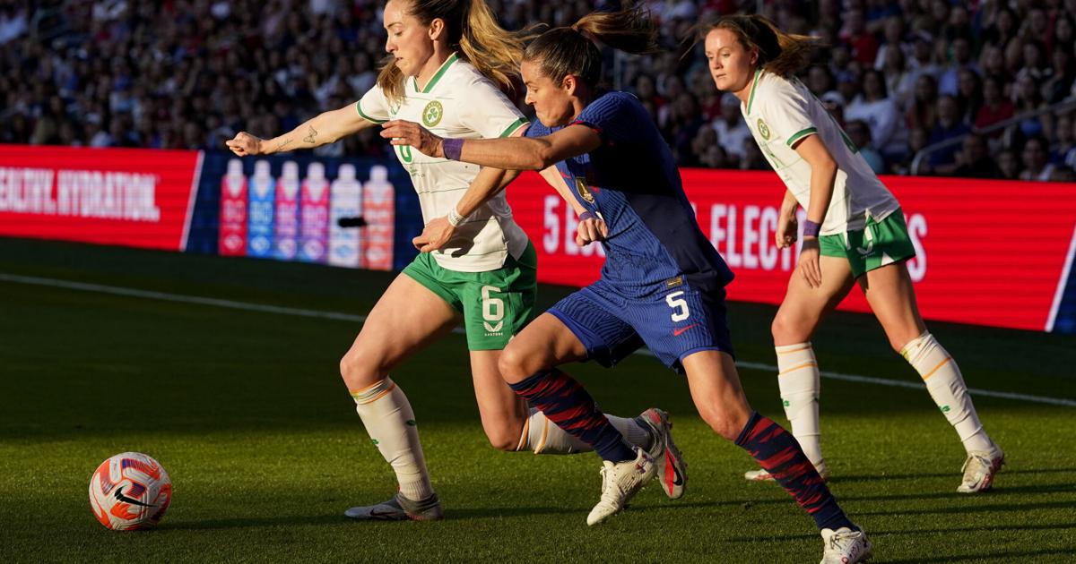 Cook scores on her birthday, US beats Ireland 1-0