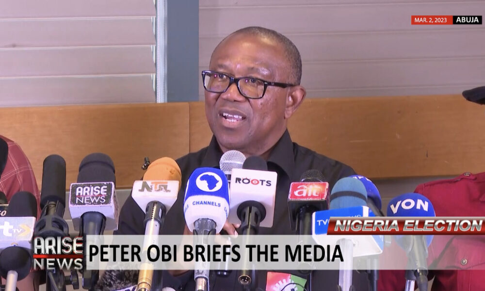 What Peter Obi Said in His Press Conference