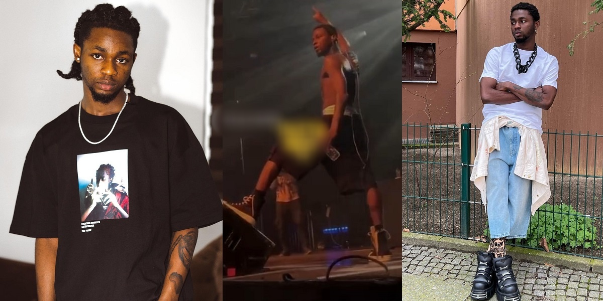 “Why is he screaming like that?” – Concertgoers shocked as singer Omah Lay starts shrieking during Berlin concert (video)