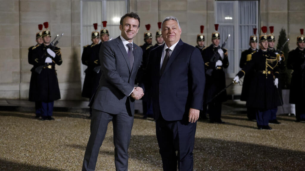 Macron meets with Hungary’s Orban at Elysée Palace to discuss Ukraine war