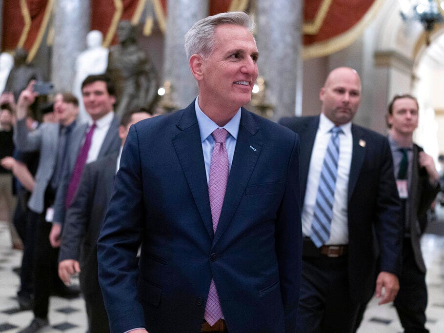 Kevin McCarthy says ‘it’s time for Americans to get back to work’ and has a plan in place to overhaul welfare benefits in a debt ceiling deal