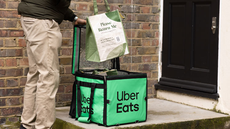 Uber Eats pilots reusable container scheme