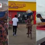 “I Want to Make You Happy”: Nigerian Man Buys Jollof Rice and Chicken for Roadside Hawker on His Birthday