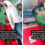 Drama As Nigerian Man Loses Huge Amount Of Money To Bet9ja Demands Refund (Video)