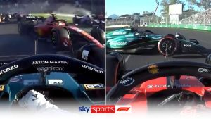 Onboard: Did Carlos Sainz deserve a penalty for his collision with Fernando Alonso? | Video | Watch TV Show | Sky Sports