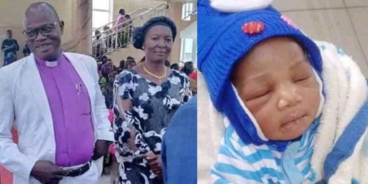 Nigerian Clergyman And Wife Welcome First Child After 35 Years Of Waiting