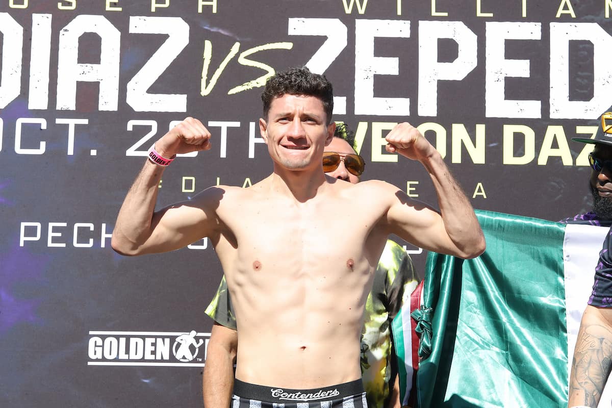 William Zepeda vs Jaime Arboleda on weight in Arlington, TX