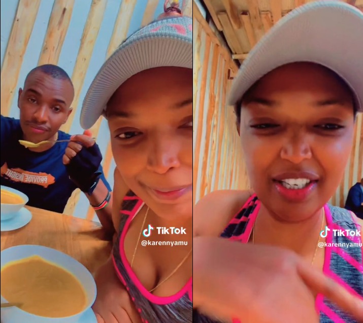 “He is all mine!” – Alleged marriage breaker KAREN NYAMU shares a romantic video with SAMIDOH as Edday battles cold nights in America! See what she told a nosy fan.