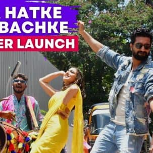 Zara Hatke Zara Bachke Trailer Launch: Vicky Kaushal and Sara Ali Khan take a fun auto ride, dance on dhol [Watch Video]