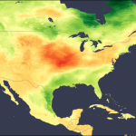 April irradiance up for US and Mexico, down for Canada