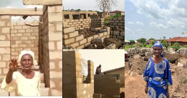 Nigerians rally round poor elderly woman, donate to build her new house, heartwarming Update trends